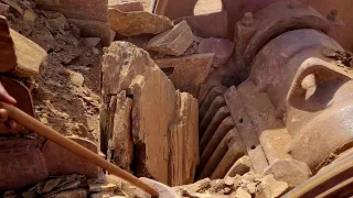 Amazing Quarry Primary Rock Crushing | Satisfying Stone Crushing Process | Rock Crusher in Action