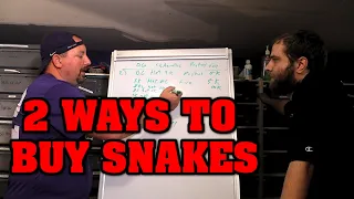 TWO ways to spend a bunch of money on snakes.  Which one is better??