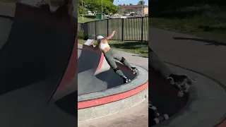 Roller skating at the skatepark! 🛼