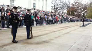 Awesome Changing of the Guard, Arlington Cemetery, November 28, 2015, 1pm