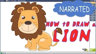 How to Draw a Lion for Kids (NARRATED)