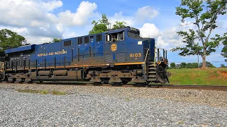 NS 367 with N&W heritage on the point in Stockbridge, Ga.