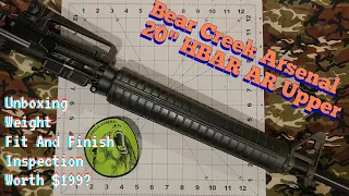 Bear Creek Arsenal Unboxing : BC-15 20" Black Nitride Heavy Barrel Inspection, Lubing, And Concerns