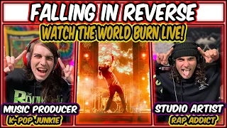🤘 Falling In Reverse - Watch The World Burn LIVE 🌎🔥 | LYTZQWAD REACTION / REVIEW