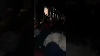 Crowd In Lvov Train Station | Russia Ukraine War | Real Footage |