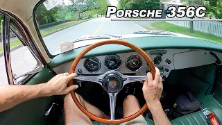 1964 Porsche 356SC Coupe - Vintage German Driving Experience (POV Binaural Audio)