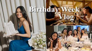 BIRTHDAY WEEK VLOG | grwm, preparations, dinners & celebrations