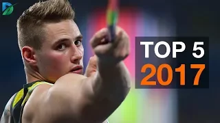 Top 5 javelin throwers from 2017.