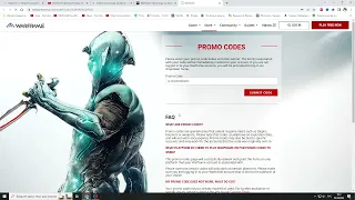 Действующие промокоды для Warframe