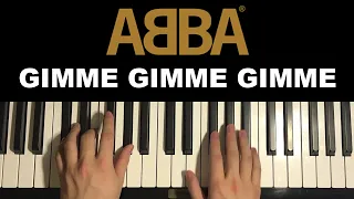 ABBA - Gimme! Gimme! Gimme! (Piano Tutorial Lesson)