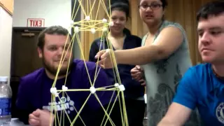 Spaghetti and Marshmallow tower- team awesome