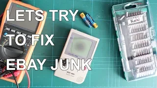 Trying to fix Gameboy Pocket eBay Junk