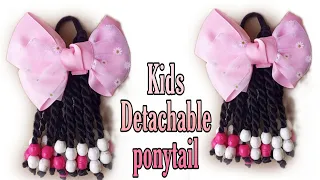 SO CUTE🥰|| Twisted Detachable Ponytail For Kids