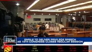 Enrile to deliver privilege speech as 15th Congress closes regular session