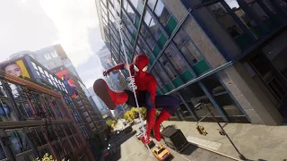 Marvel's Spider-Man 2 No Swing Assist Cinematic Swinging Gameplay