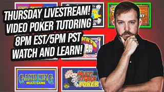 🔴LIVE You Should ALWAYS Listen to The Video Poker Strategy