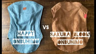 Battle of the Onbuhimos: the Happy Baby Onbuhimo vs Sakura Bloom Onbuhimo - baby carrier comparison
