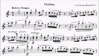 ABRSM Violin 2020-2023 Grade 6 C4 Bohm Bolero Albumblatter No.9 Sheet Music