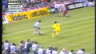 Australia 1 - 1 Argentina . Repechaje clasificación Mundial 1994 (IDA)