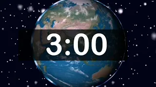 3 Minute Timer with Inspiring Music! Timer For Kids Space Earth