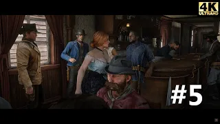 RED DEAD REDEMPTION 2 Walkthrough Gameplay Part 5 - SALOON 4K 60FPS ULTRA HD