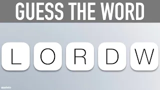 Scrambled Word Game - Guess the Word Game (5 Letter Words)