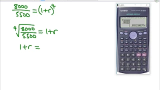 Compound interest finding rate