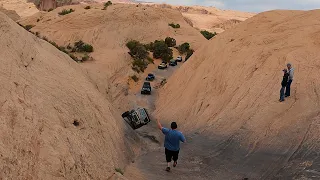 Jeep Tips over at Hells Gate - Moab, Utah