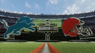 Lions vs Browns Week 11 Simulation (Madden 22 Next Gen)