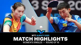 Fan Siqi vs Wang Xiaotong | WS R16 | WTT Contender Almaty 2023