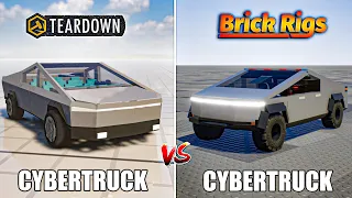 TEARDOWN CYBERTRUCK VS BRICK RIGS CYBERTRUCK ( WHICH IS BEST? )