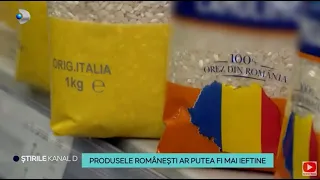 Stirile Kanal D - Produsele romanesti ar putea fi mai ieftine | Editie de pranz