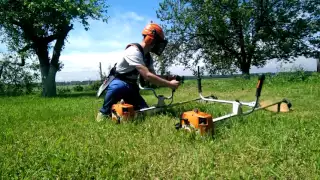 Stihl fs 450.Техника кошения.