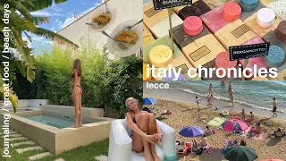 italy chronicles ☀️ | gallipoli beach days, eating out & journaling