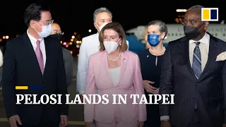 US House Speaker Nancy Pelosi arrives in Taiwan as Beijing announces live-fire military drills