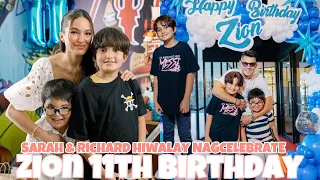 SARAH LAHBATI AT RICHARD GUTIERREZ HIWALAY NA ISINELEBRATE ANG 11TH BIRTHDAY NG ANAK NA SI ZION