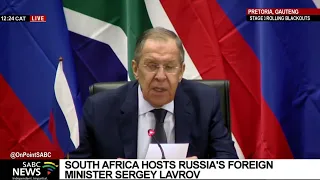 SA-Russia | Naledi Pandor and counterpart Sergey Lavrov address media amid bilateral talks