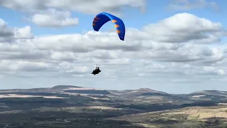 A touch of the clouds | Paragliding at Rhigos | Soaring over the Scenery | Rhigos point |Peter Cooke