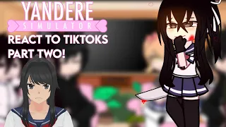 🔪💞 || Yandere Simulator React to tiktoks!! Yandere Taro AU || Ayato AU || part two || 🔪💞