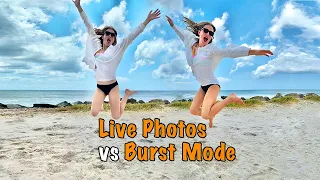 iPhone: Live Photos vs. Burst Mode?  📸 📷 🎞️ #short #shorts #livephoto #burst