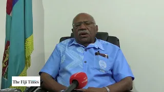 The People's Alliance party leader Sitiveni Rabuka addresses the media | 2022 General Election