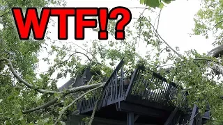 A TREE DESTROYED THEIR HOUSE!!