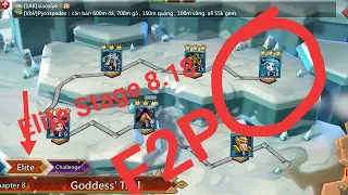 Lords Mobile | F2p Final Elite Stage 8:18  How to complete with F2P heroes very easy