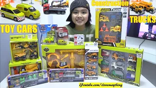 Children's Construction Trucks Toy Unboxing! Wow, that's a Lot of Construction Truck Toys! New Video