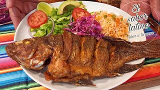 🔴Mojarras Fritas ¡Como Hacer un Delicioso Pescado Frito al Mojo de Ajo! Riquisimas👌-El sabor latino