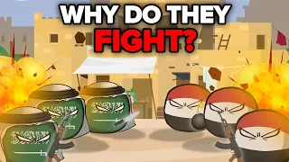 Why do these Countries Hate each other? | Countryballs Animation