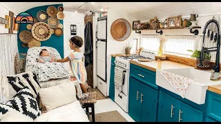 Young Parents & Their DIY School Bus Conversion Tiny House - Raising A Family On The Road
