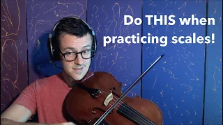 Major and minor scale practice for violin viola and cello