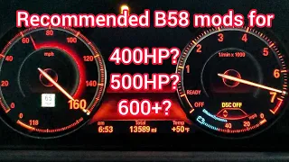 Guide to B58 Tuning "Stages" and Recommended Upgrades