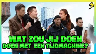 DE FLITSENDE VRAAG #5: WAT ZOU JIJ DOEN MET EEN TIJDMACHINE?! (Almere)